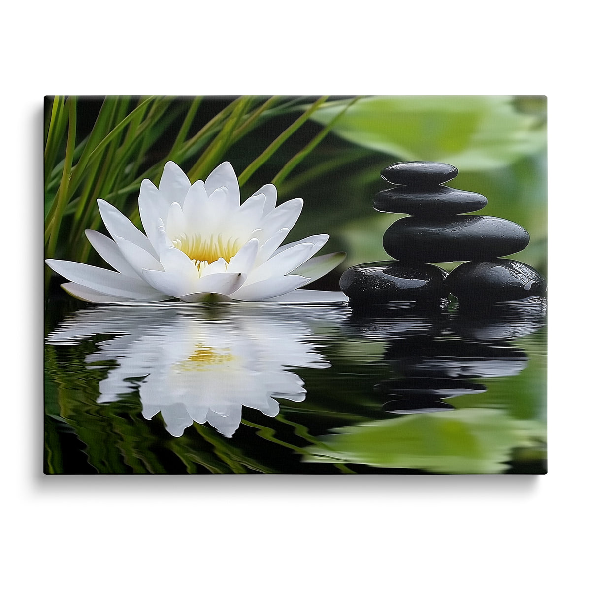 Mystical Lotus Water Wall Art