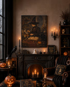 Witch’s Potion Room Halloween Canvas Wall Art