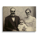 Skeleton Family Portrait Vintage Gothic Family Portrait Painting Wall Art