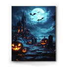 Haunted Castle and Jack-O’-Lanterns Halloween Wall Art