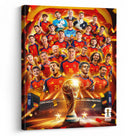 Spain Soccer Champions Canvas Wall Art – Team Celebration Collage Print
