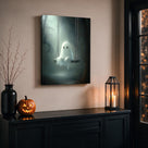 Swinging Ghosts Halloween Canvas Wall Art