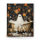Cute Ghost in the Bathtub Halloween Wall Art