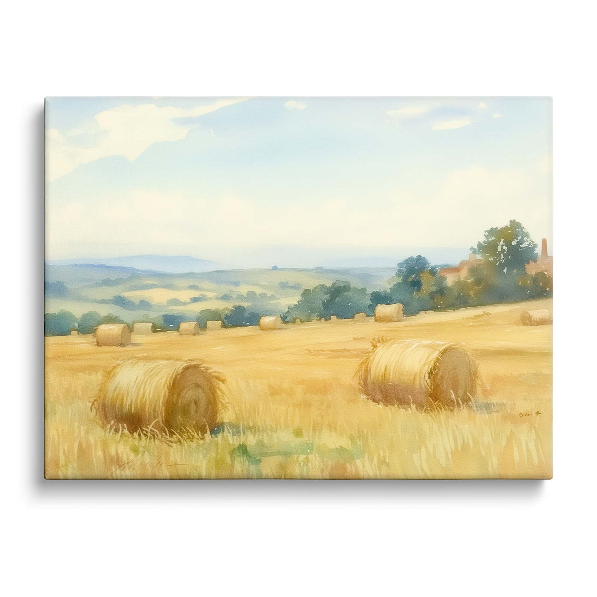 Golden Harvest Wheat Field Wall Art