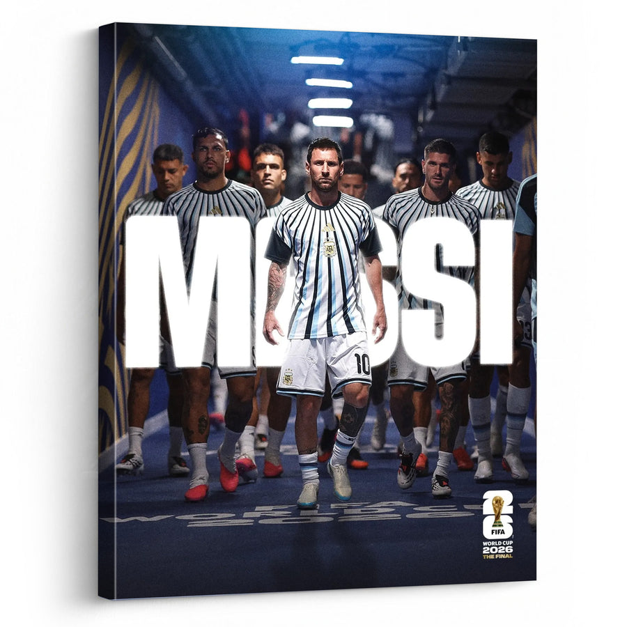 Argentina Team Entrance Canvas Wall Art – Soccer Tunnel Print