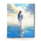 Christian Jesus Walking on Water Inspirational Painting Religious Wall Art