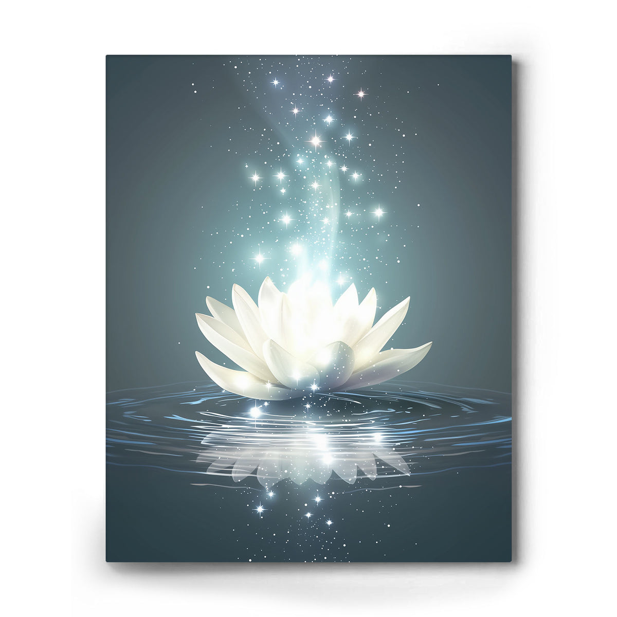 Mystical Lotus Water Wall Art