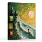 Ethereal Green Botanical Portrait Wall Art