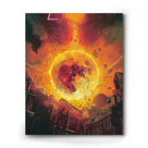 Neon Cyber Soundscape Canvas Wall Art