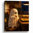 Little Ghosts & Candlelight Halloween Canvas Wall Art for Kids
