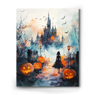 Haunted Castle and Jack-O’-Lanterns Halloween Wall Art