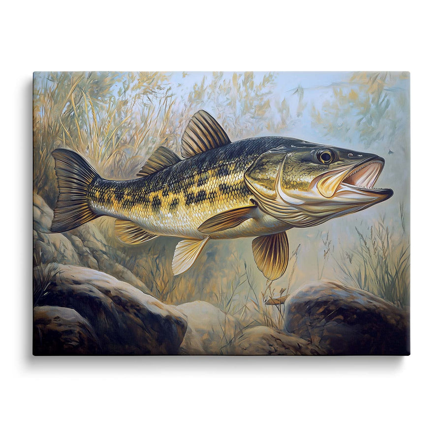 Freshwater Pike Fishing Wall Art