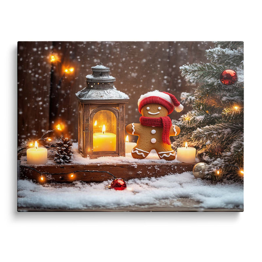 Gingerbread Christmas Hut / 8"L x 10"W