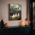 Little Ghosts at Play Halloween Canvas Wall Art for Kids