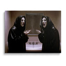 Mirror Scream Horror Canvas Wall Art – Spooky Halloween Bathroom Decor