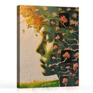 Ethereal Green Botanical Portrait Wall Art