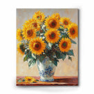 Sunflower Bouquet Still Life Oil Painting Wall Art