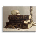 Dark Academia Skull Still Life Gothic Books with Skull and Rat Artwork Wall Art