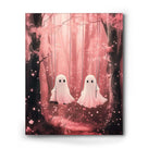 Cute Ghosts in the Cherry Blossom Forest Wall Art
