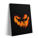 Fiery Jack-o’-Lantern Halloween Canvas Wall Art