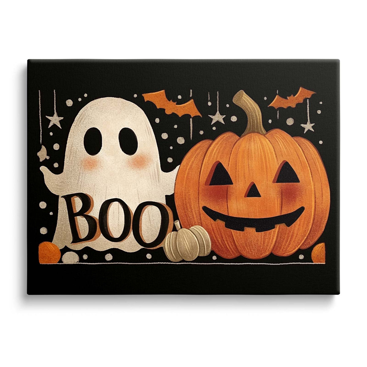 Cute Halloween Ghosts and Friends Wall Art