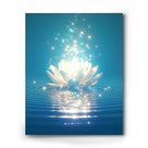 Mystical Lotus Water Wall Art