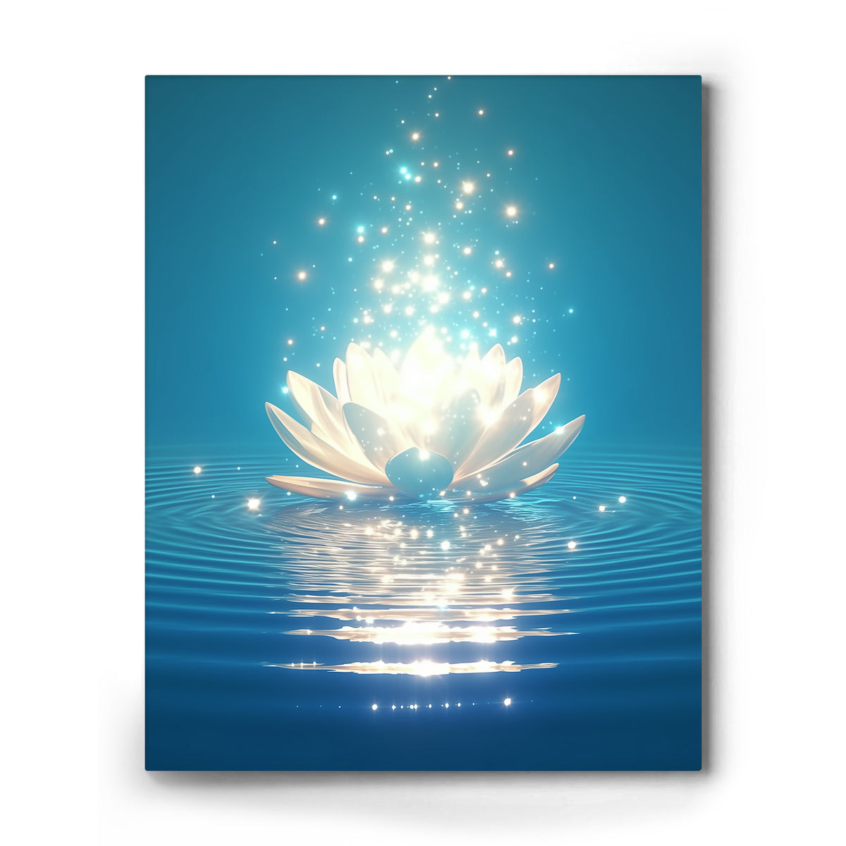 Mystical Lotus Water Wall Art