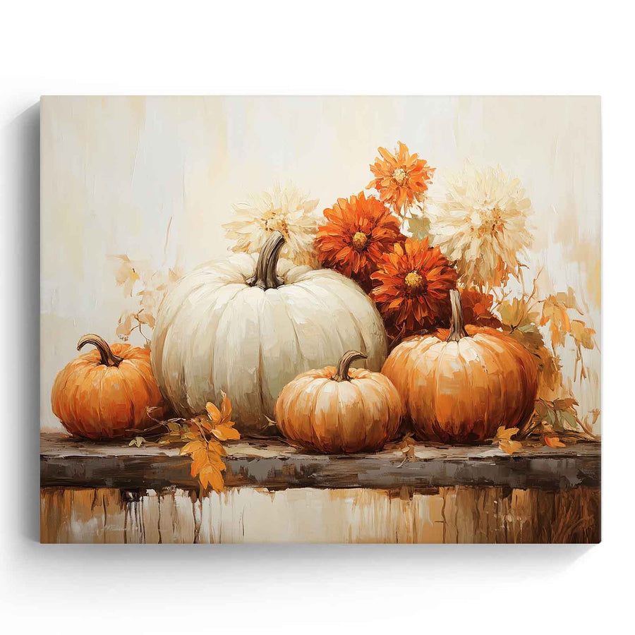 8x10 / Warm Rustic Harvest Still Life Painting