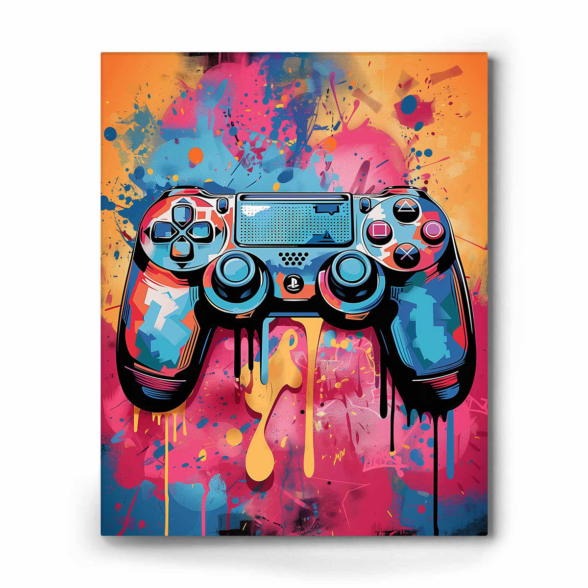Colorful Gaming Gear Wall Art Set