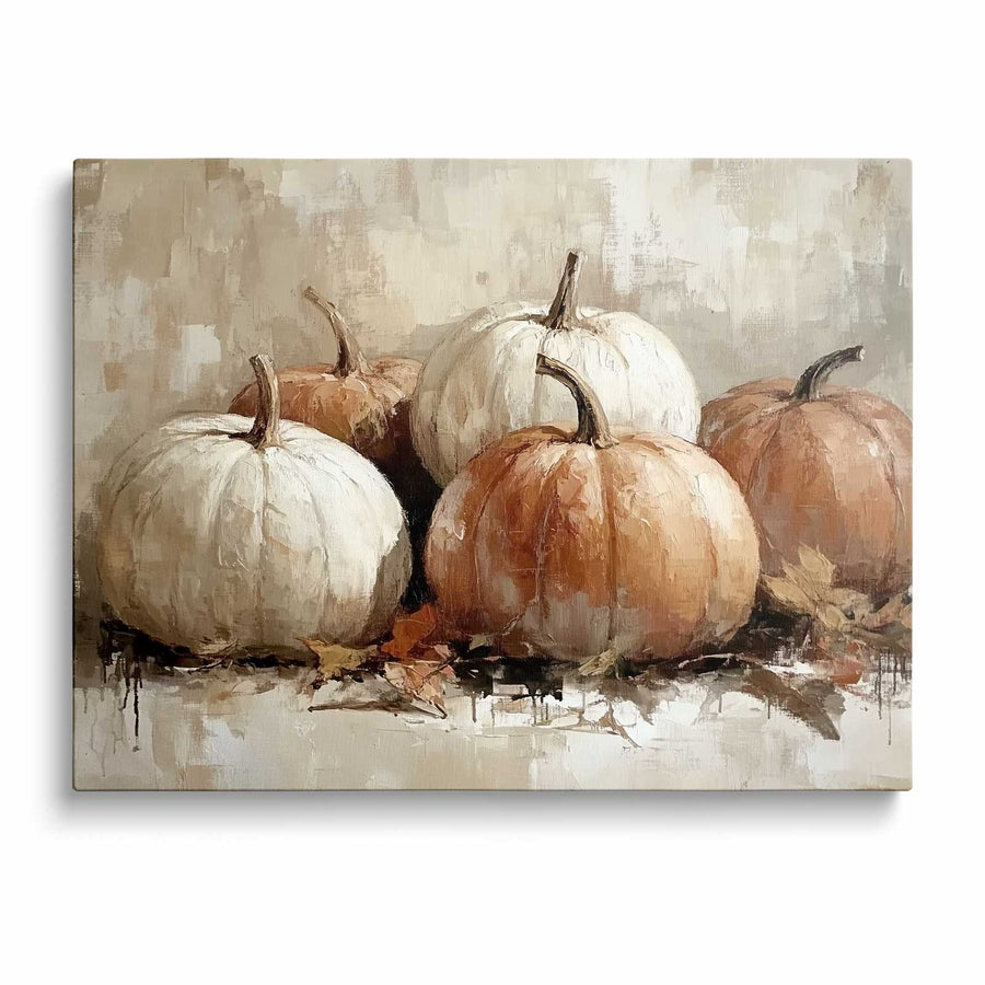 Neutral Pumpkin Harvest Wall Art