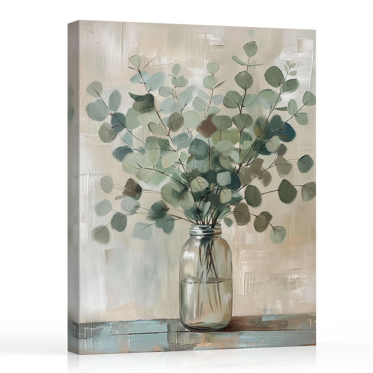 Soft Eucalyptus Botanical Canvas Wall Art