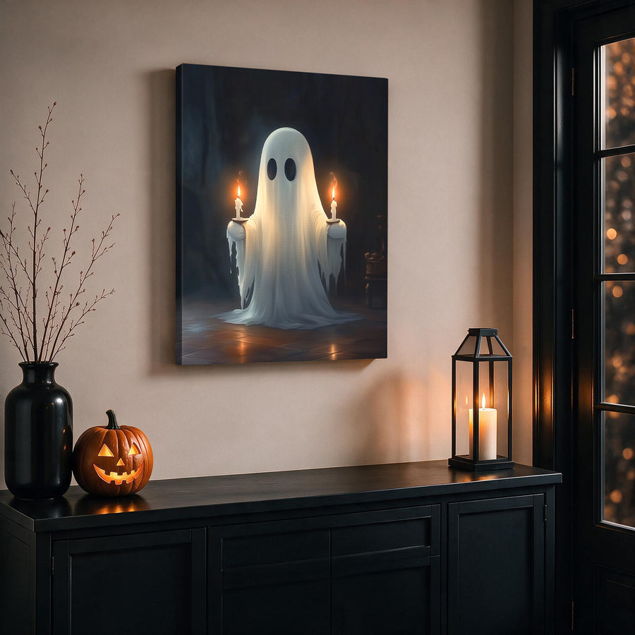 Candlelight Ghost / 8"L x 10"W