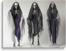 Three Hanging Skeleton Ghosts