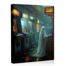 Haunted Arcade Ghost Halloween Canvas Wall Art