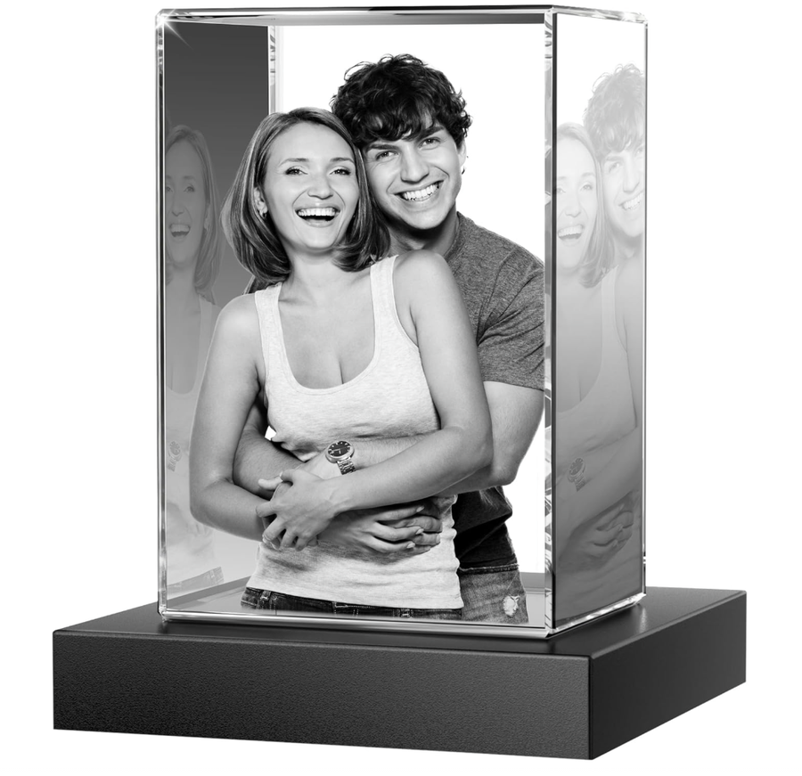 Small / portrait / With LED Light Base