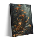 Enchanted Mushroom Forest Halloween Canvas Wall Art