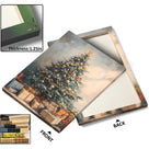 Decorated Christmas Tree Canvas Wall Art with Gifts, Festive Holiday Artwork for Living Room, Bedroom and Entryway