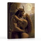 Mythical Lovers Painting Moonlit Romance Wall Art