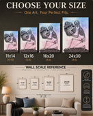 Couple pumpkin Halloween Canvas Wall Art