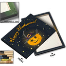 Happy Halloween Pumpkin Witch Canvas Wall Art