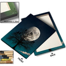 Moonlit Owl Tree Halloween Canvas Wall Art