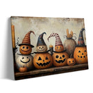 Pumpkin Coven Halloween Canvas Wall Art