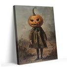 Vintage Gothic Pumpkin Head Halloween Painting Head Scarecrow Wall Art