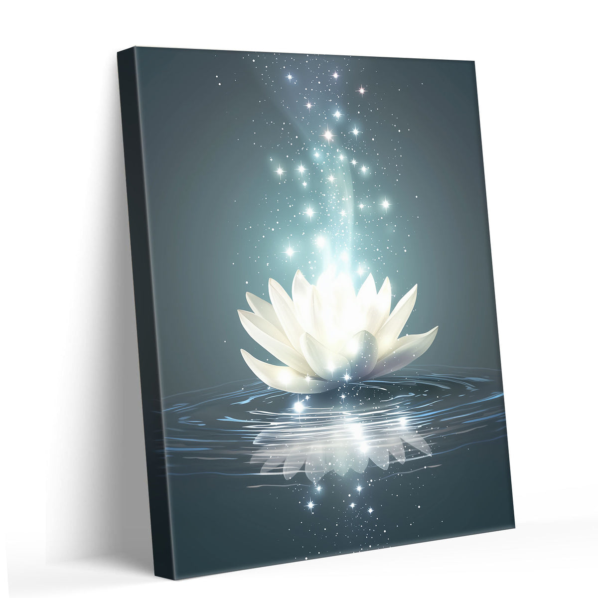 Mystical Lotus Water Wall Art
