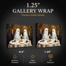Little Ghosts Celebrate Halloween at Home Wall Art