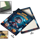 Little Zombie’s Halloween Night Canvas Wall Art for Kids