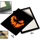 Fiery Jack-o’-Lantern Halloween Canvas Wall Art
