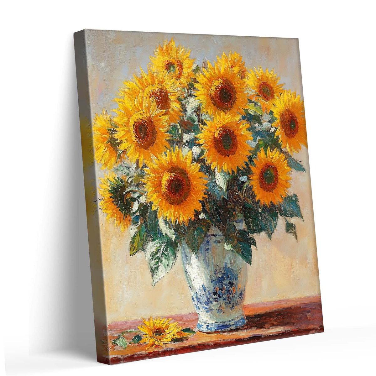 Sunflower Bouquet Still Life Oil Painting Wall Art