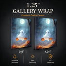 Swinging Ghosts Halloween Canvas Wall Art