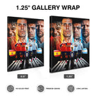 Spain vs Argentina Face-Off Canvas Wall Art – Soccer Final Player Collage